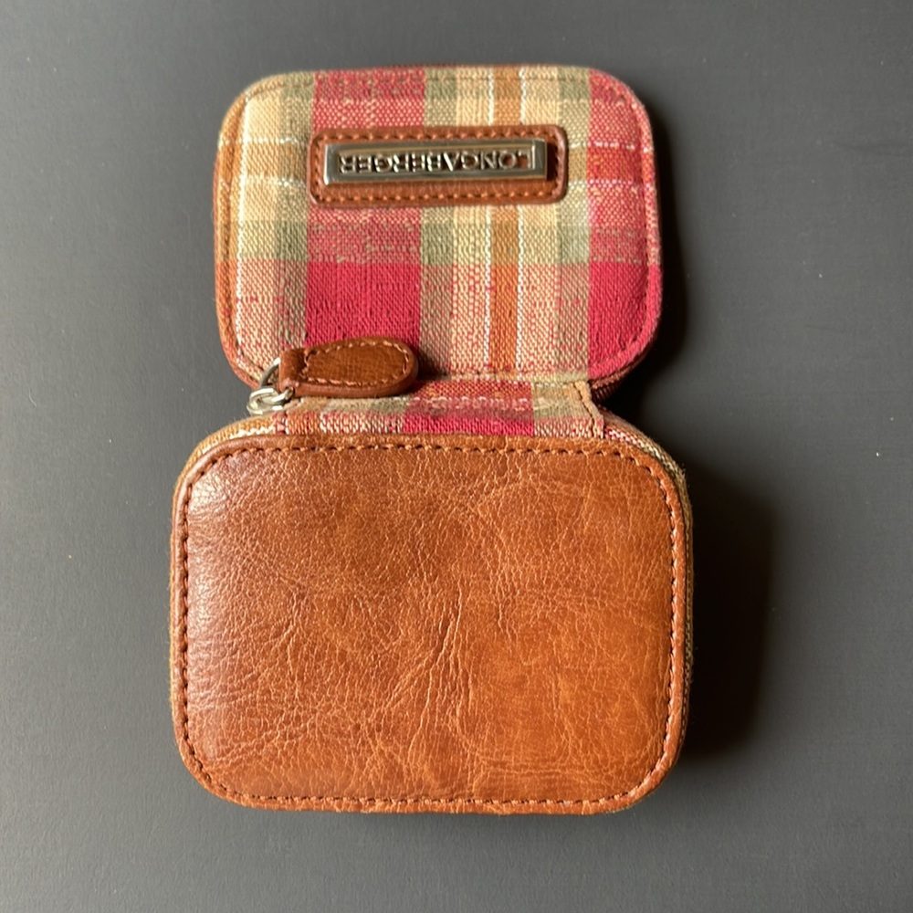 Longaberger plaid zipper pill case - Picture 2 of 6